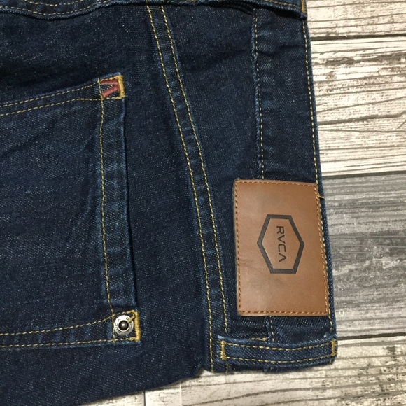 RVCA Hexed Slim Jeans Men’s 32x30 Dark Wash Blue Denim - Picture 11 of 11